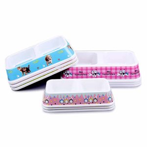 Bát ăn đôi cho chó mèo bằng nhựa BOBO Plastic Bowl 3028