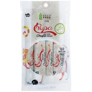 Súp thưởng cho mèo MEOWOW Chupa Creamy Tuna Squid